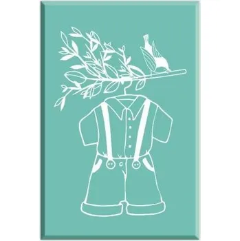 Dětské razítko Dřevěné razítko Aladine velikost D - chlapecký oblek