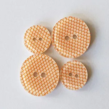 Knoflík knoflik kostým ORANŽOVÝ 4973/40 - Oranžová, 18mm