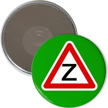 Dekorativní magnet Magnet s potiskem Začátečník řidič - magnet na auto