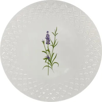 Talíř by inspire CROSS LEVANDULE mělký talíř 27 cm bílý