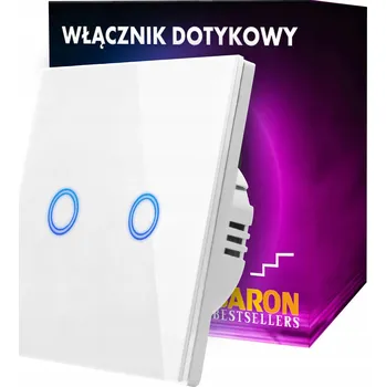 vypínač Schodišťový vypínač BarON dvojitý dotykový bílý