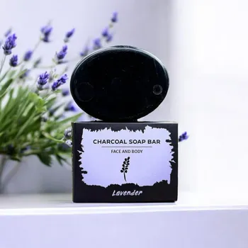 Mýdlo Mýdlo s aktivním uhlím a levandulí - 90g