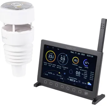 Meteostanice Wi-Fi meteorologická stanice Sygonix SY-5479628 | ultrazvukové měření rychlosti větru | až 8 senzorů