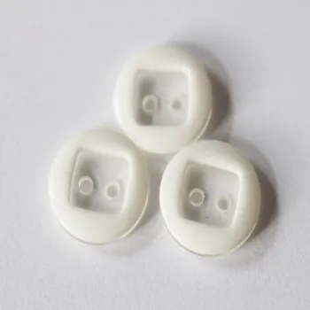 Knoflík knoflik bílý 20052/24 - Bílá, 15mm