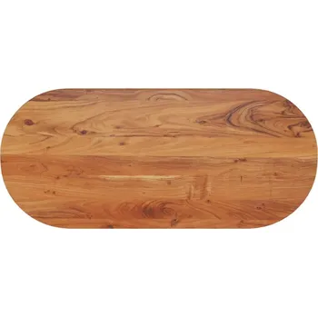 Konferenční stolek vidaXL Stolní deska 110 x 50 x 3,8 cm oválná masivní akáciové dřevo [370137] Barva: Akáciové dřevo (přírodní)