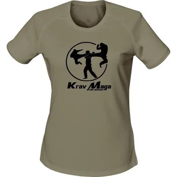 Funkční dámské tričko Krav Maga self defence - olivová
