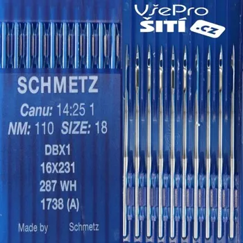 Příslušenství k šicímu stroji Jehla 16x231/110 - Šedá, 110