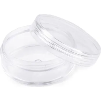 Dóza na potraviny Plastová dóza 20x50mm šroubovací - transparent