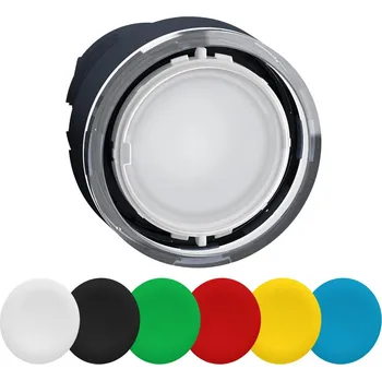 vypínač a zásuvka Schneider Electric ZB5AA98 Ovládací hlavice stiskací prosvětlená- 6 čoček