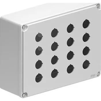 RC model auta LOVATO Electric LPZM16CA8 GREY METAL CONTROL STATION 4X4 HOLES