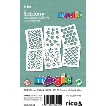 MAGIC papír šablony na malování STRUKTU