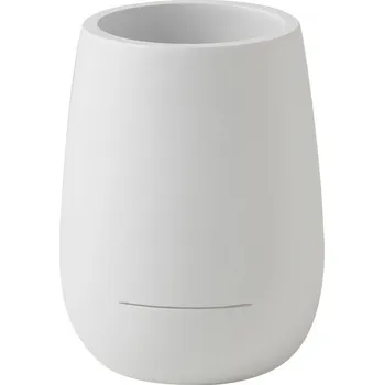 Držák na kartáček Gedy KIRA sklenka na postavení, bílá mat