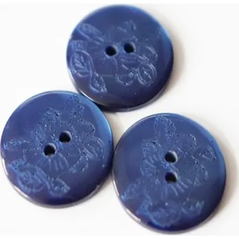Knoflík 460076 Knoflík modrý 5647/32 - Modrá, 20 mm
