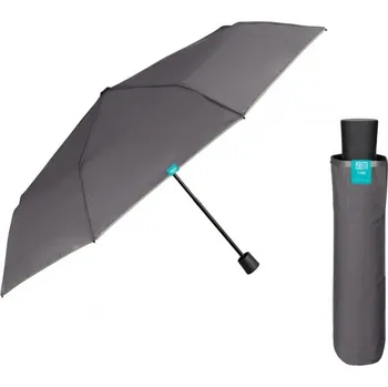 Deštník PERLETTI Time, Skládací deštník Bordino / světle šedá, 26337