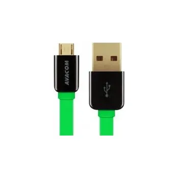 Datový kabel AVACOM MIC-40G kabel USB - Micro USB, 40cm, zelená