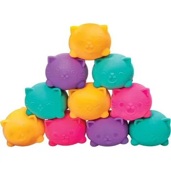 Cestovní hra Schylling NeeDoh - Mačkací antistresové kočičky - 3 ks