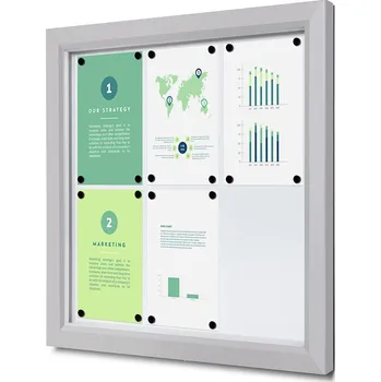 Kancelářský nábytek Venkovní uzamykatelná vitrína Slim 6 x A4