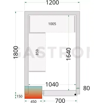 Panely ke stavebnicovým boxům s 80 mm izolací | TEFCOLD, CR 120x180x220
