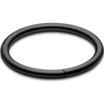 Piercing 8mm černý piercing segment kroužek z chirurgické oceli - Lucleon