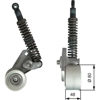 Napínák, žebrovaný klínový řemen GATES T38698