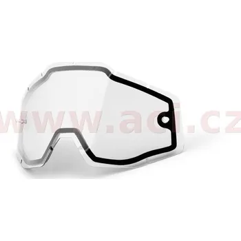Motocyklové brýle náhradní plexi pro brýle 100% Dual Racecraft/Accuri/Strata Anti-fog