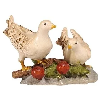 Vánoce Ornatis Hrdličky Provedení: Přírodní bez malování, Velikost stojících figur dospělých postav: 16 cm