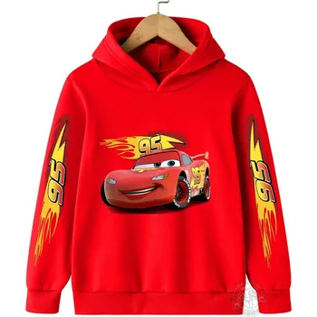 Chlapecký svetr Dětská mikina CARS Lightning McQueen (mix barev) potisk 1 Barva: Červená, Velikost: 120