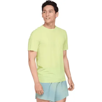 Pánské tričko Pánské funkční tričko s krátkým rukávem Hoka AIROLITE RUN TEE SS zelené 1151071-LETT - XL | UK 13 | US 14