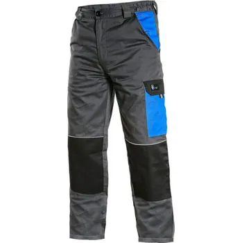 montérky Kalhoty pánské montérkové do pasu CXS- PHOENIX CEFEUS, šedo-modré, vel. 62