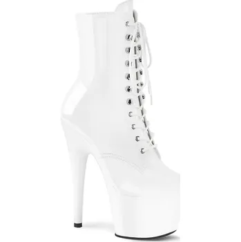 Dámské erotické boty Pleaser Adore-1020 Wht Pat/Wht Velikost 38
