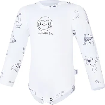 Kojenecký body Little Angel Body smyk obrázek TISK Outlast® - bílá/bílá zvířátka Velikost oblečení: 92