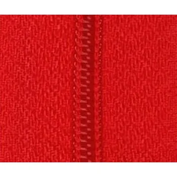Zip spirálový dělitelný 6mm délka 45 až 75 cm - dvoucestný barva 26 červená délka 55 cm