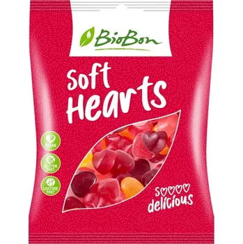 Bonbon Biobon srdíčka bez želatiny BIO 100g bez lepku 239