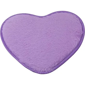 Koberec Koupelnová předložka | malý koberec srdce - Fialová 1