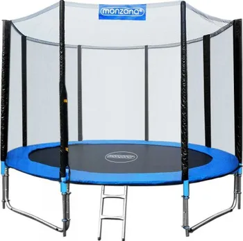 Trampolína Monzana 991476 305 cm modrá + ochranná síť + schůdky