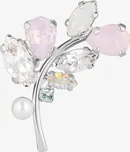 Brož Candy Blossom, větvička s českým křišťálem Preciosa