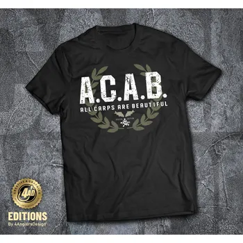 Samolepící dekorace 4anglersdesign Tričko A.C.A.B - M