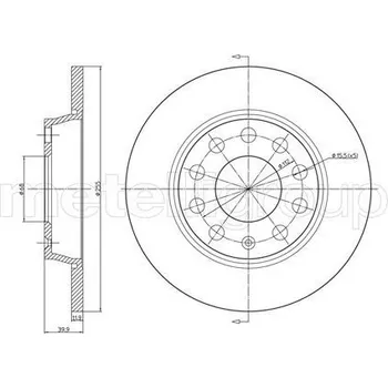 Brzdový kotouč Brzdový kotouč METELLI 23-0749C