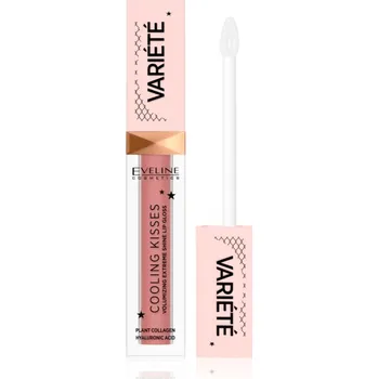 Lesk na rty Eveline Cosmetics Variété Cooling Kisses hydratační lesk na rty s chladivým účinkem odstín 03 Star Glow 6,8 ml