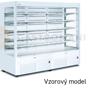 Chladicí vitrína přístěnná, otevřená s noční roletou | JUKA, Varna 130/80