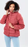 Hype Short Coat With Fur Trim Womens Pink 12