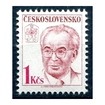 Poštovní známka Českosloveská pošta (1988) č. 2825 ** - Československo - 75. výročí narození Gustava Husáka