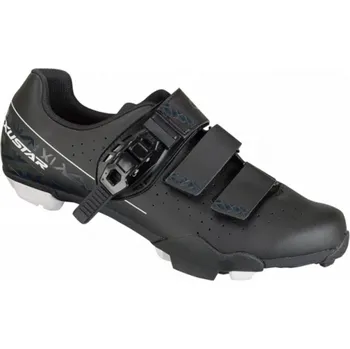 Pánské cyklistické tretry Tretry EXUSTAR SM3310B Black/White - 39