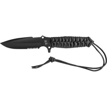 Multifunkční nůž Survival nůž TB Outdoor Maraudeur, PARACORD 550 ®, Kombinovaná čepel, Kydex – Black 11060001