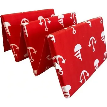 Plážová podložka Plážové lehátko bavlna/PUR pěna 180 x 50 x 2 cm