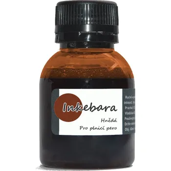 Náplň do psacích potřeb Inkebara Hnědý lahvičkový inkoust INKEB10