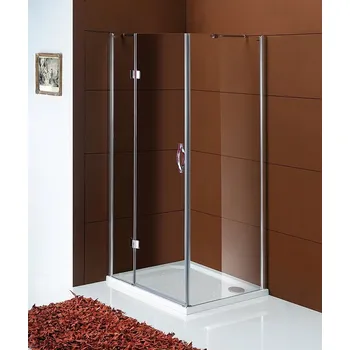 Sprchové dveře otočné pro montáž s boční stěnou - sklo čiré, š. 90 cm, v. 190 cm (GL1190) Gelco