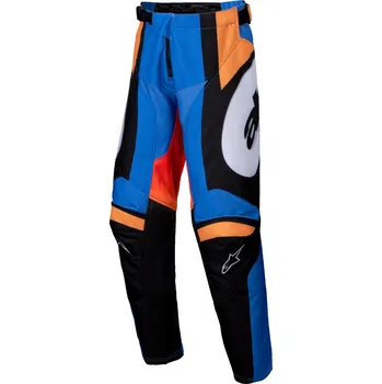 Moto kalhoty ALPINESTARS kalhoty RACER MELT, ALPINESTARS, dětské (oranžová/modrá) 2025 Velikost: 24