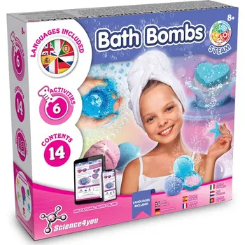 Dřevěná hračka Bath Bombs Kit II. Vzdělávací hra dodáváno s dárkovou taškou z kraftov