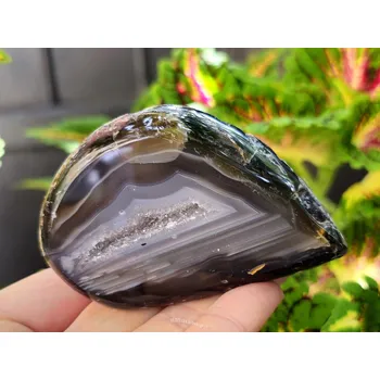 Přírodní kámen Geoda achát s dutinkou 191g Brazílie